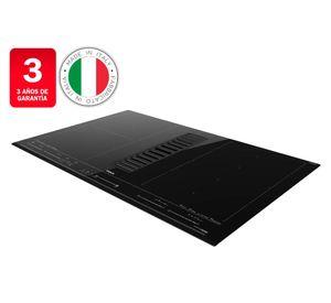 Encimera vitrocerámica + campana integrada AFF 87600 MST BK 4 quemadores