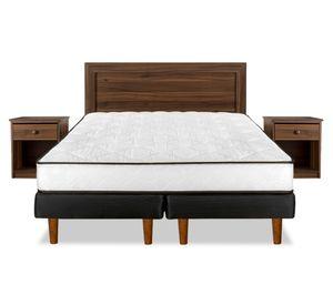 Cama europea 2 plazas New Simple base dividida + set Asturias