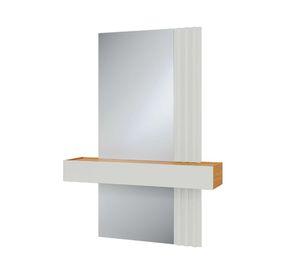Arrimo TB486E espejo ripado 155x110x29 cm castaño/off white