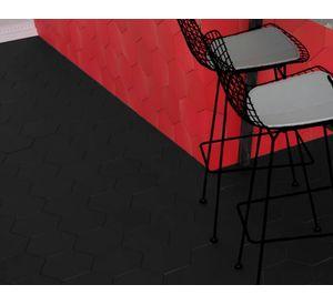 Gres porcelanato Hexagon negro 20x23 cm 1 m2