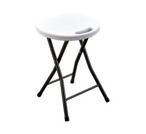 Banquito plegable blanco
