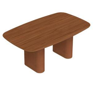 Comedor Lintz 6 sillas Alba canela/beige 184x110x75 cm