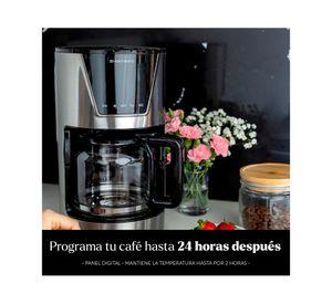 Cafetera filtro silicona EWMDC04 silver 12 tazas 800 W
