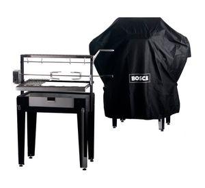 Pack parrilla a carb贸n Maiten negro/inox + funda + spiedo