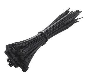 Amarra cable negro 2.5x142 mm 25 unidades