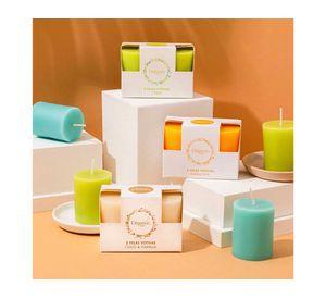 Vela sandia/pepino Votiva celeste 2 unidades Organic Spa.