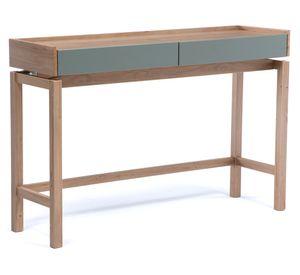 Arrimo rectangular Barcelona 80x120x35 cm verde/roble