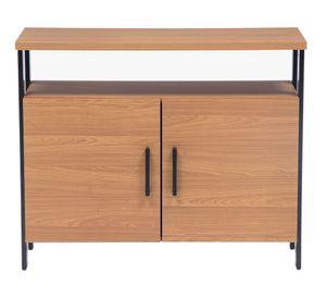 Arrimo rectangular Yulton canela/negro