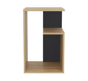 Mesa lateral Everett 63.4x39.8x30 cm fresno/wengue