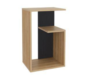 Mesa lateral Everett 63.4x39.8x30 cm fresno/wengue