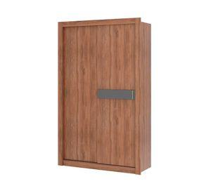 Clóset 2 puertas Vivacce canela/titanio 210x130.5x52 cm