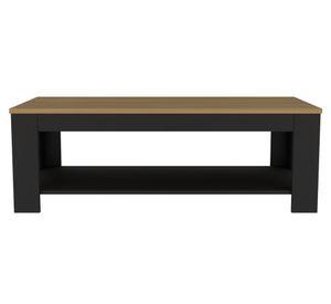 Mesa centro Cecil 41.5x120x60 cm fresno/wengue