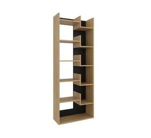 Biblioteca Clover 162x60.1x25.2 cm fresno europeo/wengue