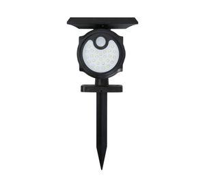 Estaca solar LED negro