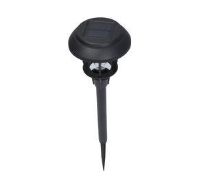 Estaca solar LED negro detalle