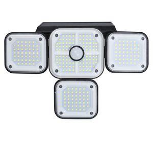 Proyector solar LED negro