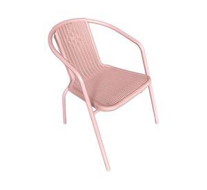 Silla caño rosa