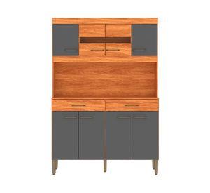 Kit cocina Laura 8 puertas 2 cajones gris