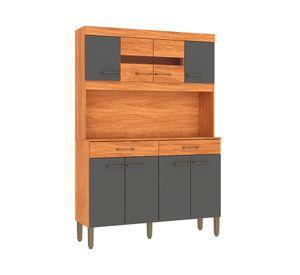 Kit cocina Laura 8 puertas 2 cajones gris