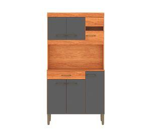 Kit cocina Carla 6 puertas 1 cajón gris