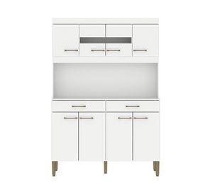 Kit cocina Laura 8 puertas 2 cajones blanco