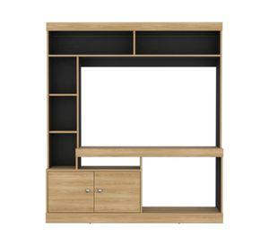 Estante TV Dante 65" fresno europeo/wengue