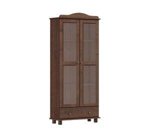Vitrina Santa Fe caoba 193x85x35 cm