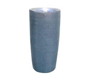 Fuente agua luz LED cilindro 52 cm