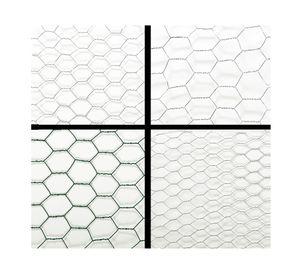 Malla hexagonal  60x500 cm Dual gris