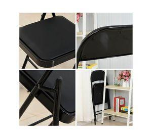 Silla plegables con acolchado BDX448 negro
