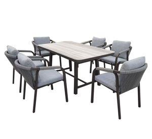 Set comedor 6 personas Totoral 74x160x90 cm