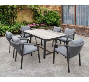 Set comedor 6 personas Totoral 74x160x90 cm