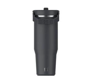 Botella térmica Flip Straw negro 887 ml