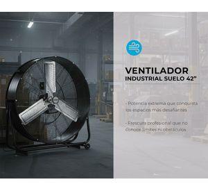 Ventilador suelo industrial 42'' negro