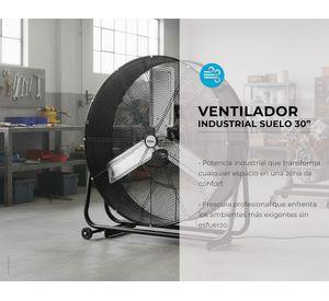 Ventilador suelo industrial 30'' negro