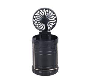 Ventilador portátil con luz negro