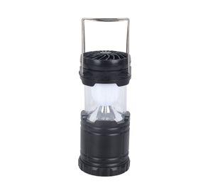 Ventilador portátil con luz negro