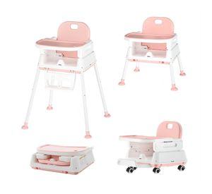 Silla comer 4 en 1 Florencia rosado