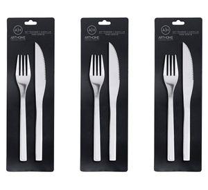 Set cubierto Acero inoxidable 6 Piezas