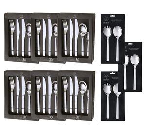 Set cubiertos Acero inoxidable 186 Piezas