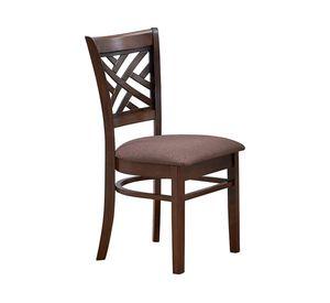 Comedor 4 sillas Amelie café 74x106x106 cm