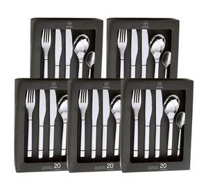 Set cubiertos Acero inoxidable 100 Piezas