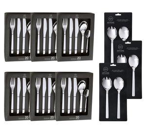 Set cubiertos Acero inoxidable 126 Piezas