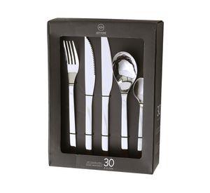 Set cubiertos Acero inoxidable 30 Piezas