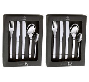 Set cubiertos Acero inoxidable 40 Piezas
