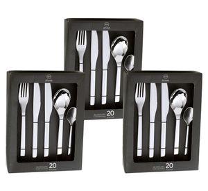 Set cubiertos Acero inoxidable 60 Piezas