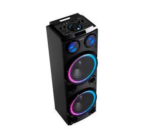Parlante karaoke Bluetooth radio Fm AWPOC14 negro 50Wx2
