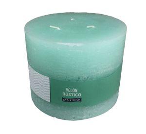 Vela pilar aqua 10x12.5 cm