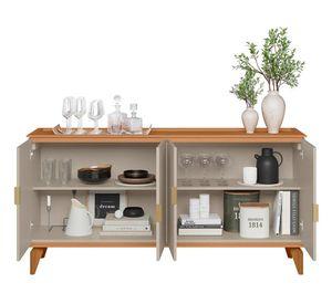 Buffet Sintra jequitiba/off white 80x160x42 cm