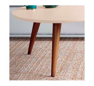 Mesa centro Alba off white 31.5x60x60 cm